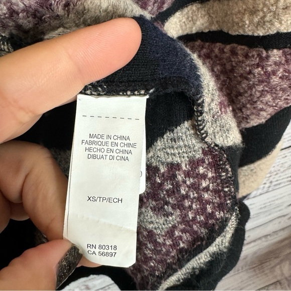 Lucky Brand waterfall front chevron size XS long sleeve cardigan‎ - Picture 5 of 11